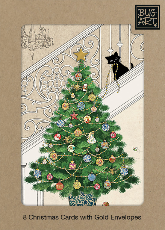 DCX032 Tree Kitten 8xPack greeting card bug art